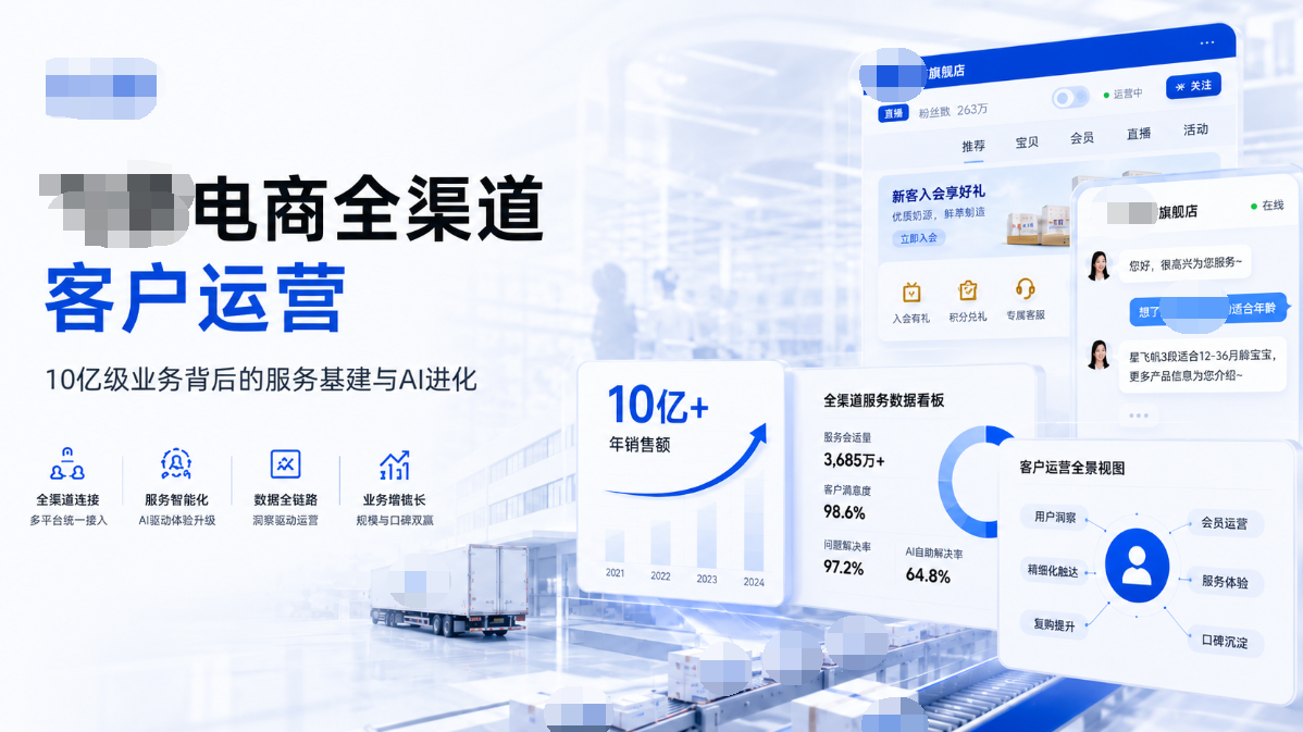 国内TOP婴幼儿奶粉品牌的电商全渠道客户服务